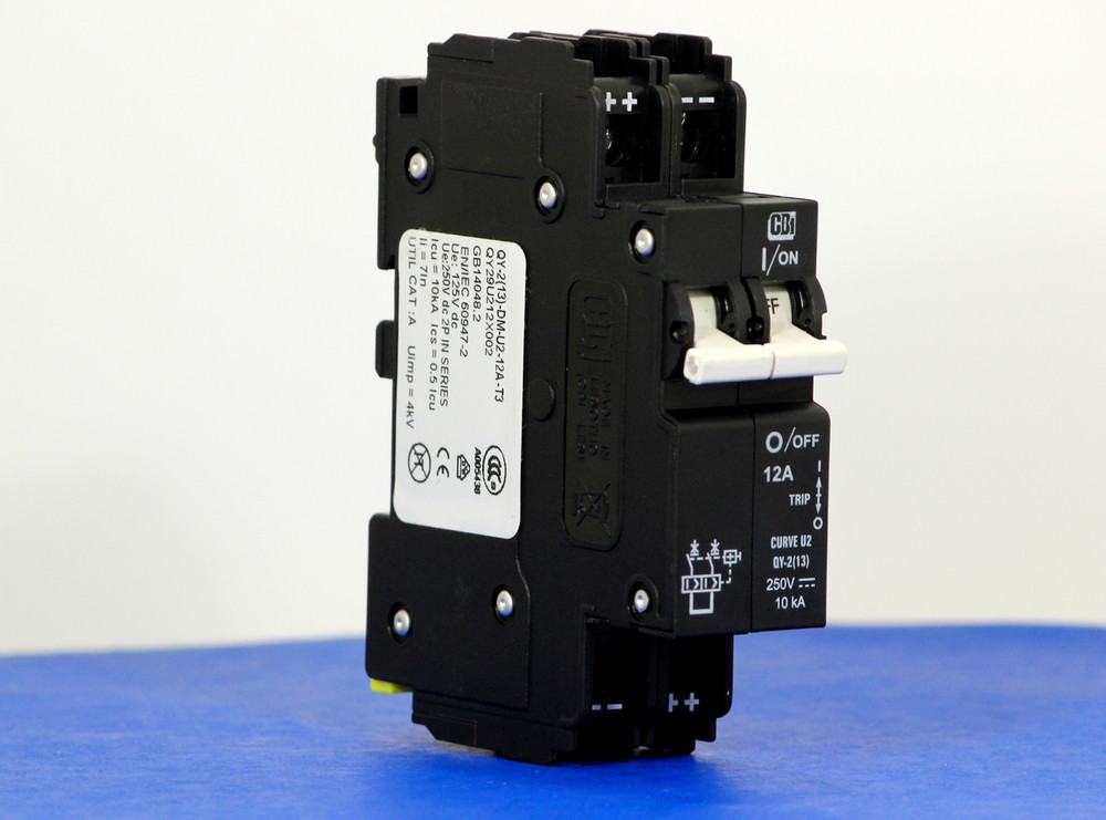 QY29U212X002 (2 Pole, 12A, 250VDC, UL Listed (UL 489))