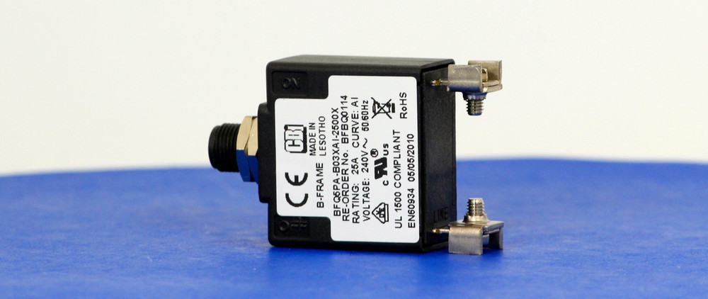 BFBQ0114 (1 Pole, 25A, 240VAC, Clamp Terminal, Series Trip, UL Recognized (UL 1077))