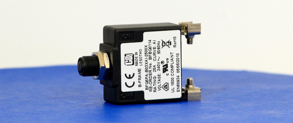 BFBQ0114 (1 Pole, 25A, 240VAC, Clamp Terminal, Series Trip, UL Recognized (UL 1077))