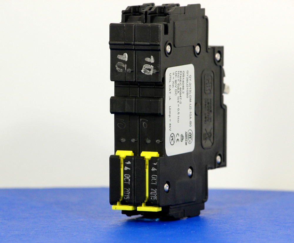 QY28U210B0 (2 Pole, 10A, 80VDC, UL Listed (UL 489))