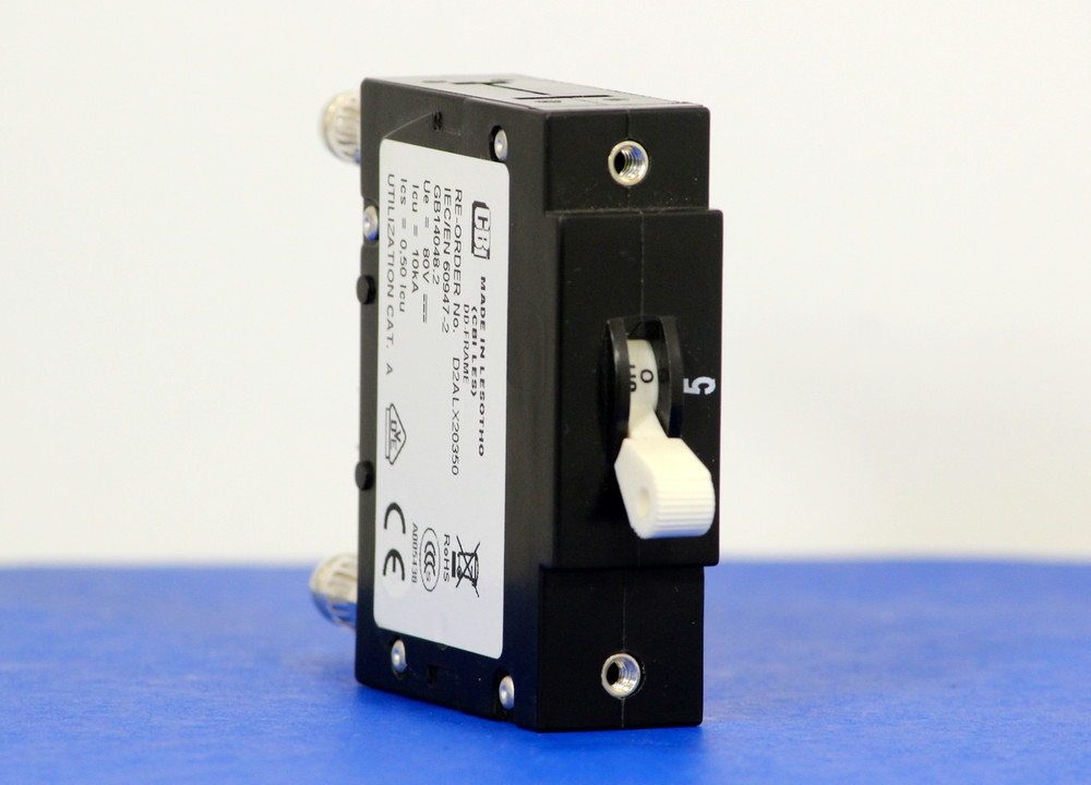 D2ALX20350 (1 Pole, 5A, 80VDC, Plug-In Terminals, Series Mid-Trip w/alarm, UL Listed (UL 489))