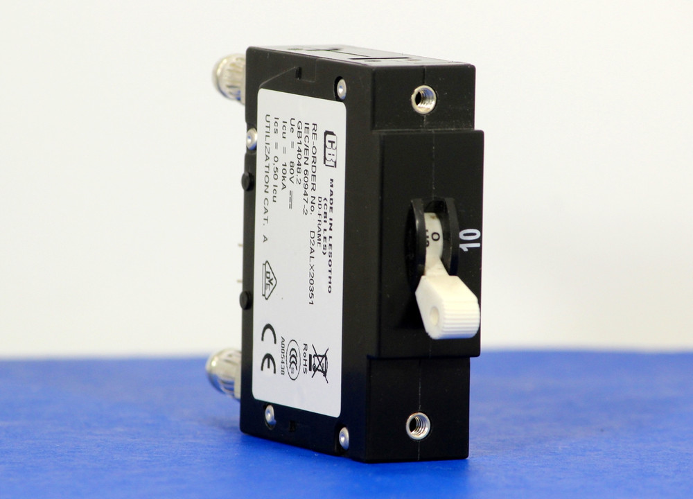 D2ALX20351 (1 Pole, 10A, 80VDC, Plug-In Terminals, Series Mid-Trip w/alarm, UL Listed (UL 489))