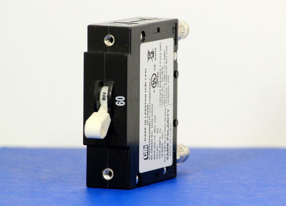 D2ALX20352 (1 Pole, 60A, 80VDC, Plug-In Terminals, Series Mid-Trip w/alarm, UL Listed (UL 489))