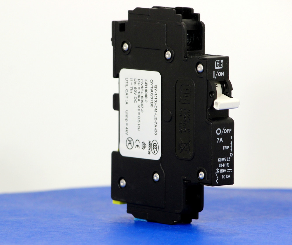 QY19U207B0 (1 Pole, 7A, 80VDC, UL Listed (UL 489))