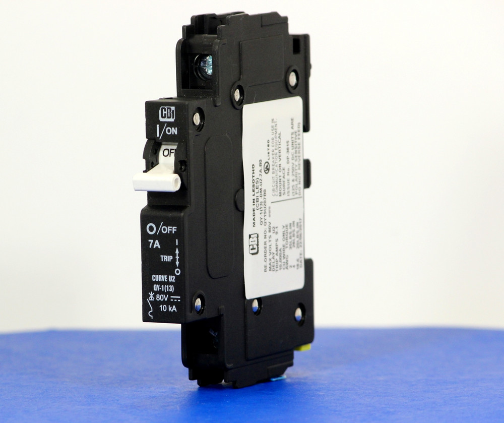 QY19U207B0 (1 Pole, 7A, 80VDC, UL Listed (UL 489))