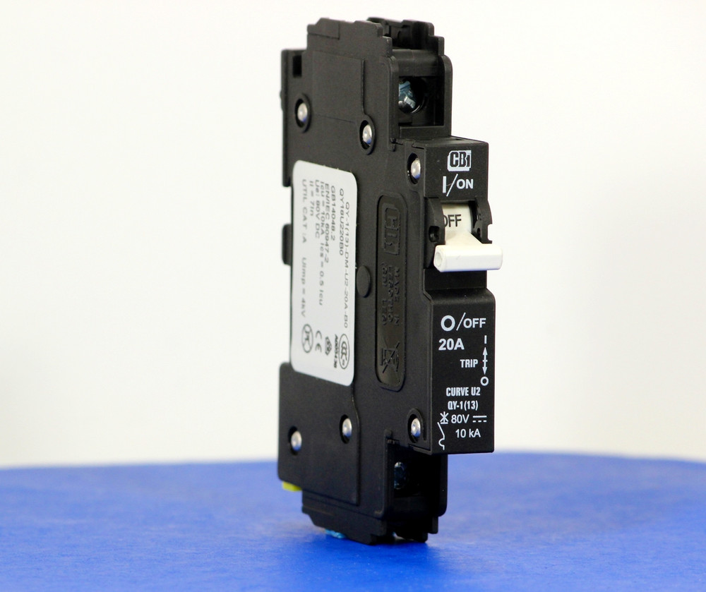 QY18U220B0 (1 Pole, 20A, 80VDC, UL Listed (UL 489))