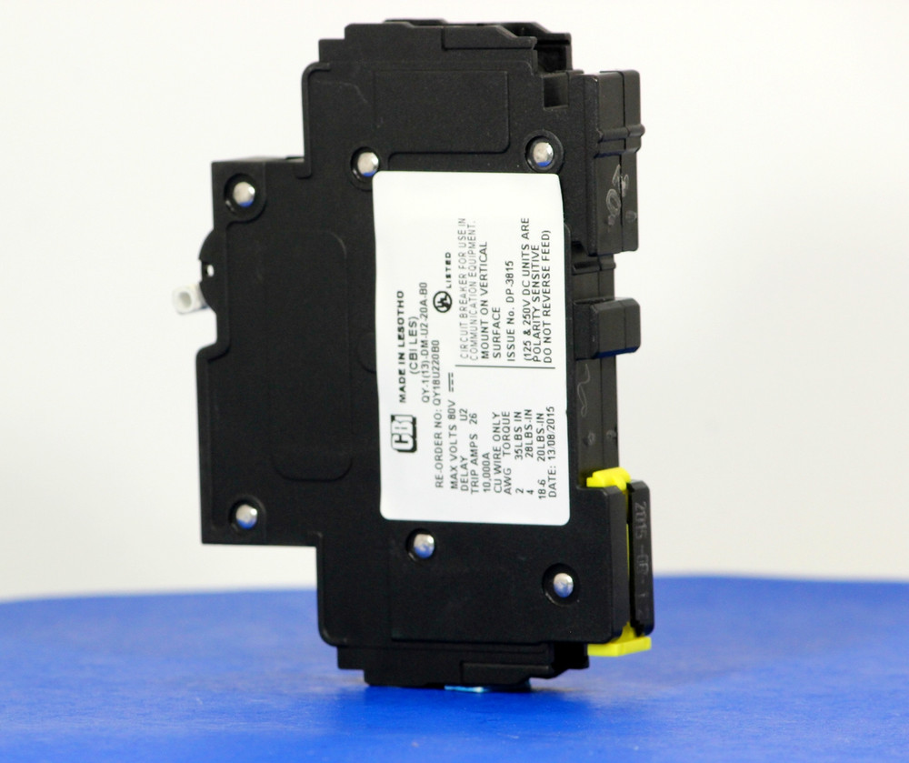 QY18U220B0 (1 Pole, 20A, 80VDC, UL Listed (UL 489))