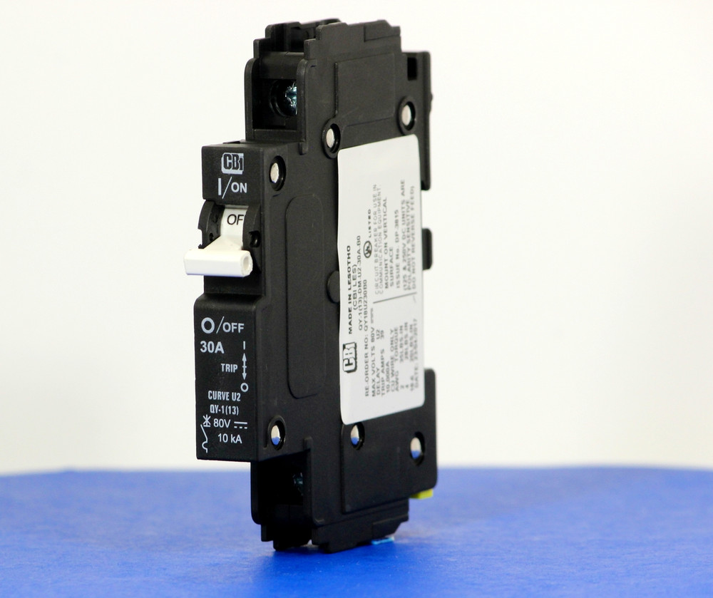 QY18U230B0 (1 Pole, 30A, 80VDC, UL Listed (UL 489))