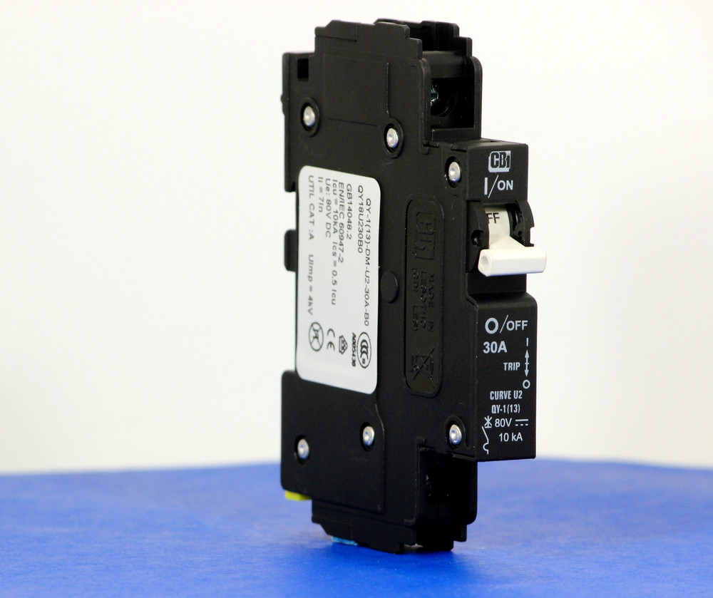 QY18U230B0 (1 Pole, 30A, 80VDC, UL Listed (UL 489))