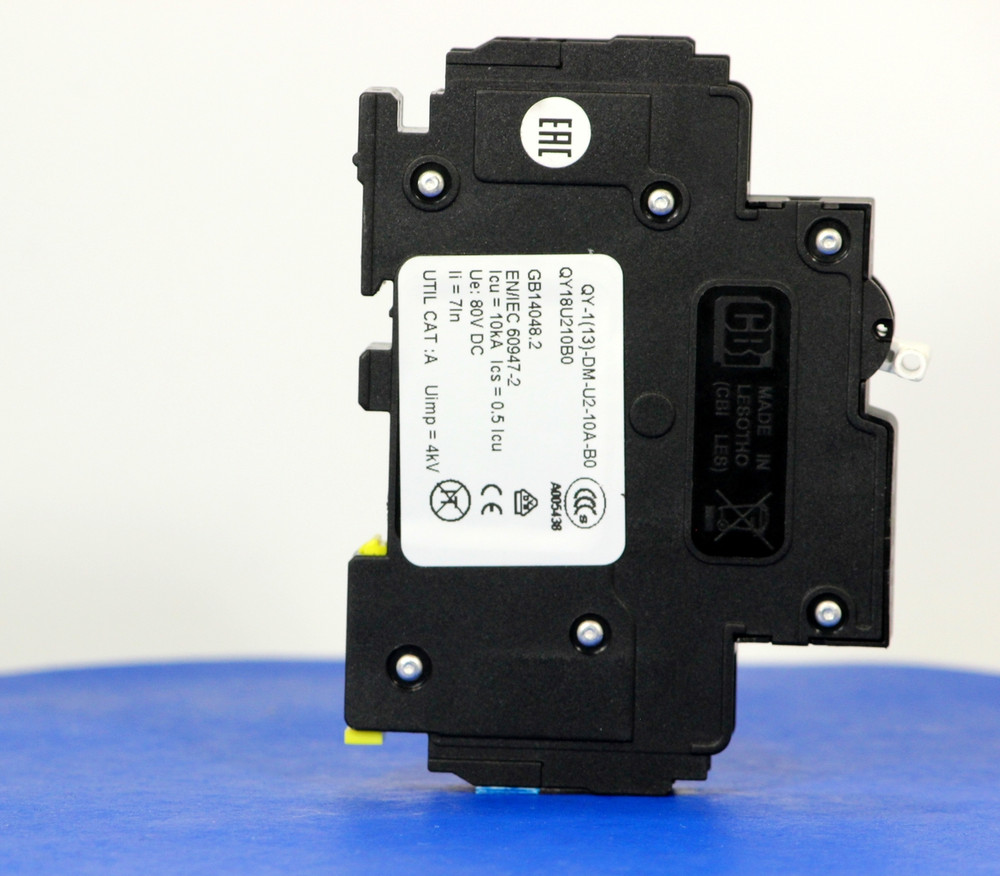 QY18U210B0 (1 Pole, 10A, 80VDC, UL Listed (UL 489))