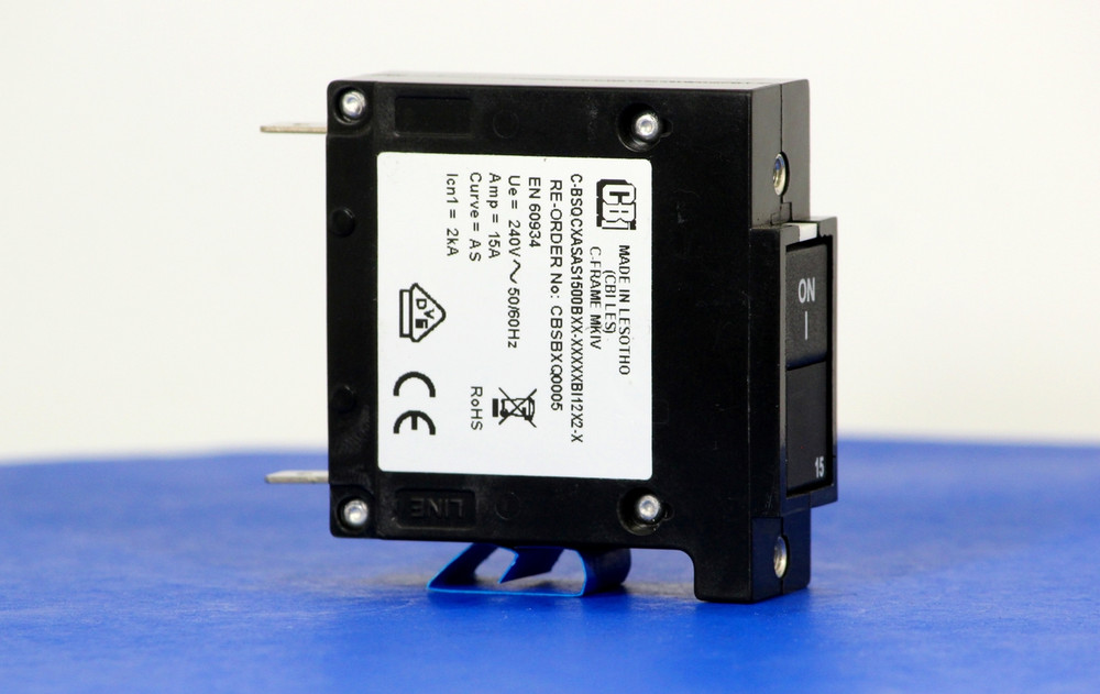 CBSBXQ0005 (1 Pole, 15A,  120VAC, Quick Connect Terminal, Series Trip, UL Listed (UL 489))