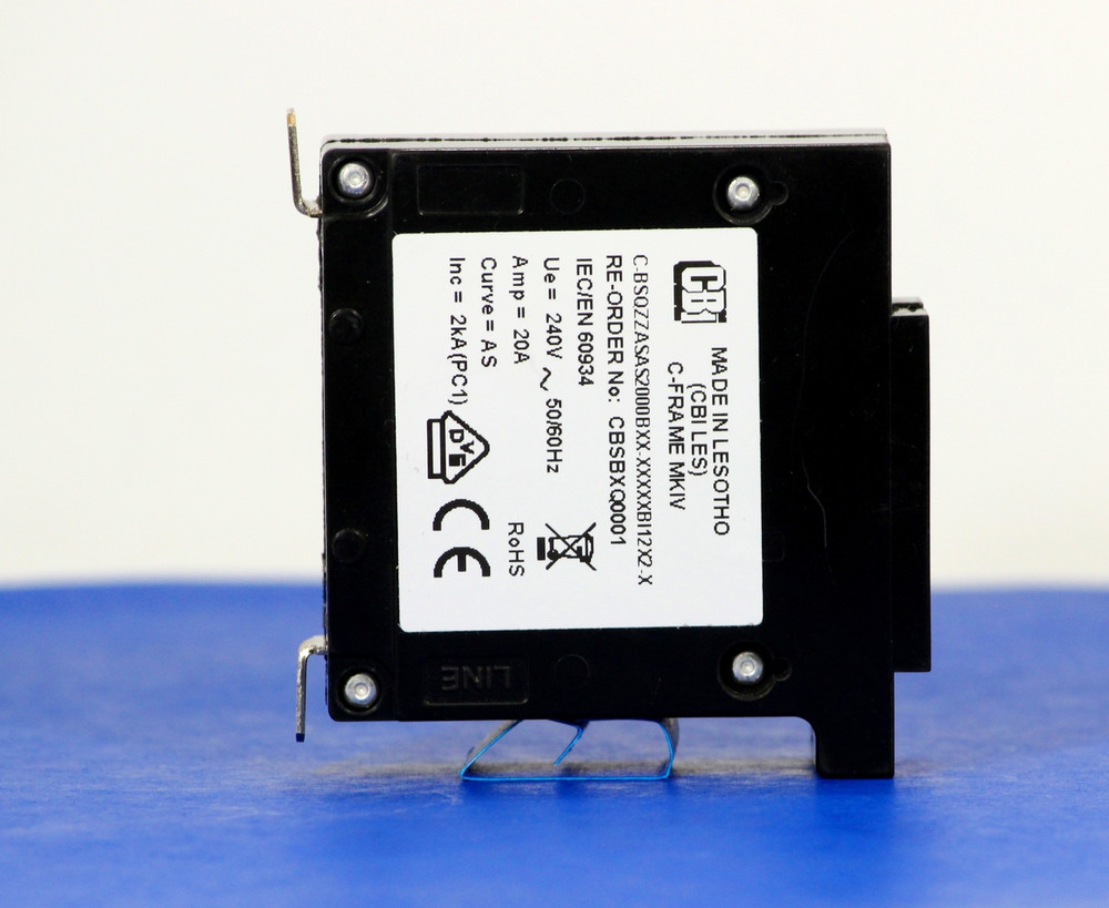 CBSBXQ0001 (1 Pole, 20A, 120VAC, Quick Connect Terminal, Series Trip, UL Listed (UL 489))
