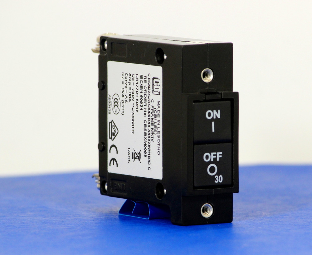 CBSBXM0098 (1 Pole, 30A, 240VAC, Screw Terminal, Series Trip, UL Listed (UL 489))
