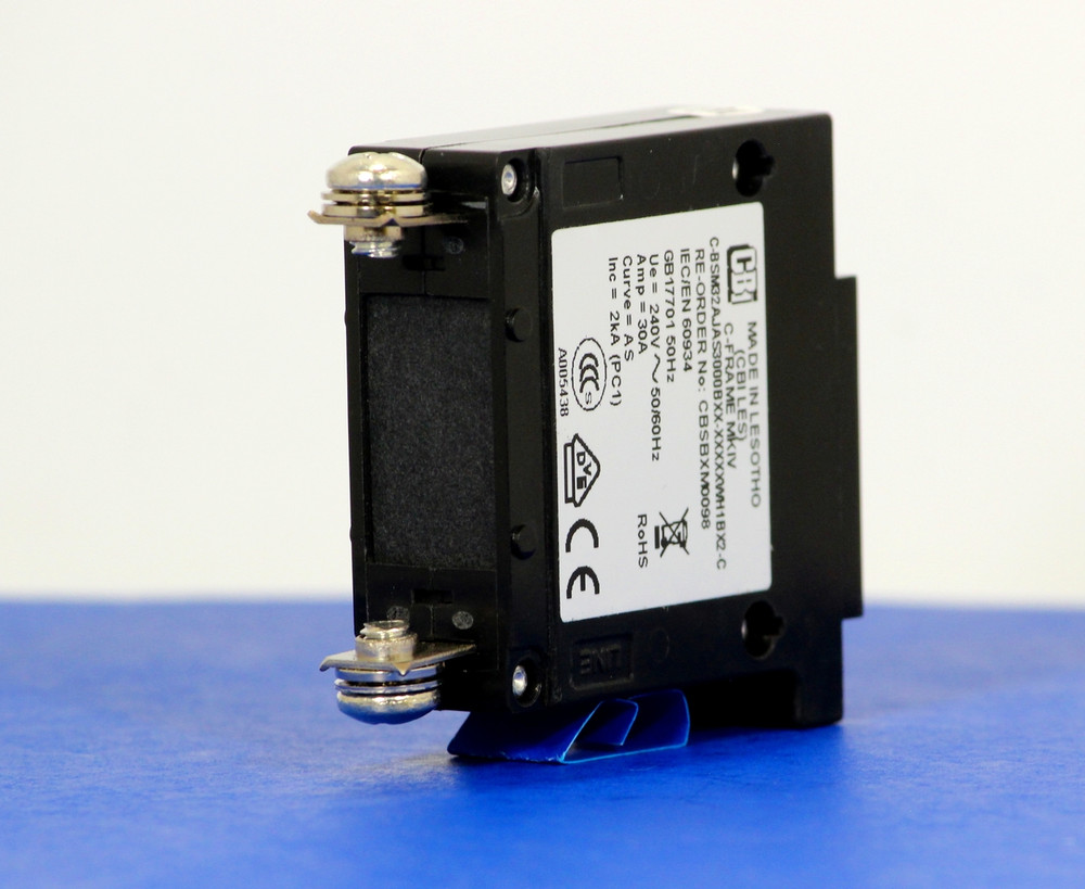 CBSBXM0098 (1 Pole, 30A, 240VAC, Screw Terminal, Series Trip, UL Listed (UL 489))