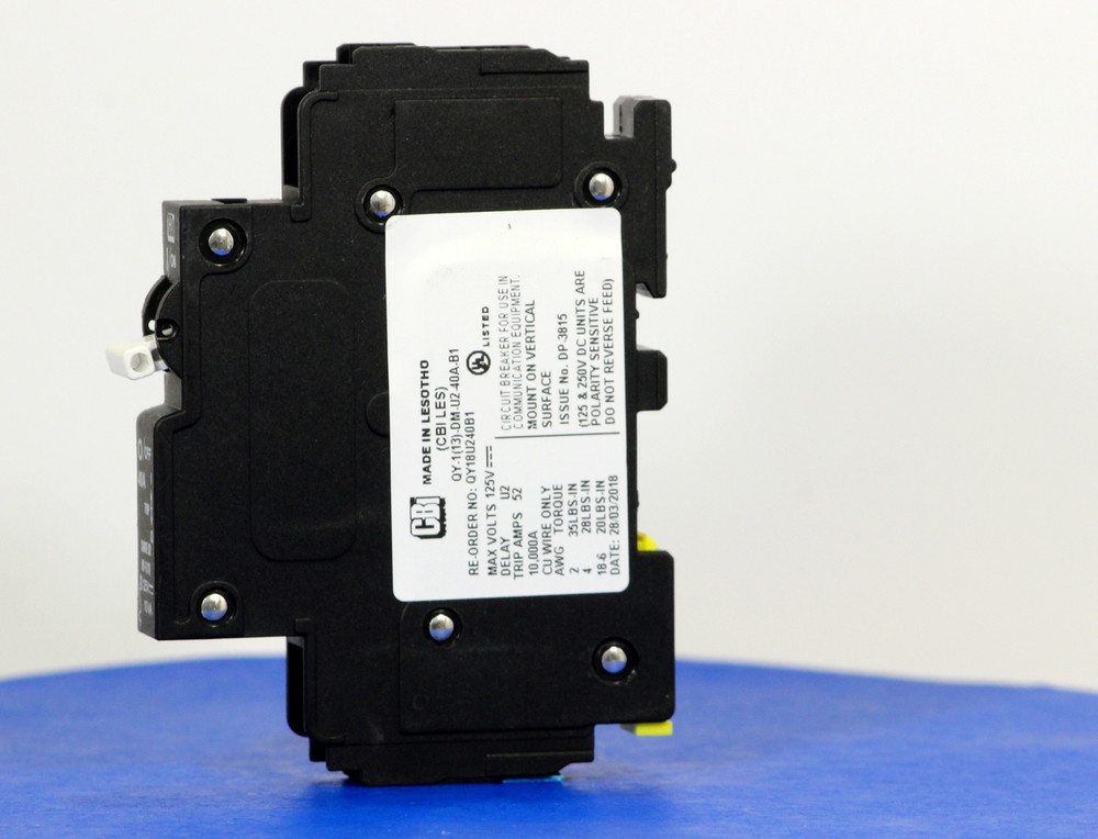 QY18U240B1 (1 Pole, 40A, 125VDC, UL Listed (UL 489))