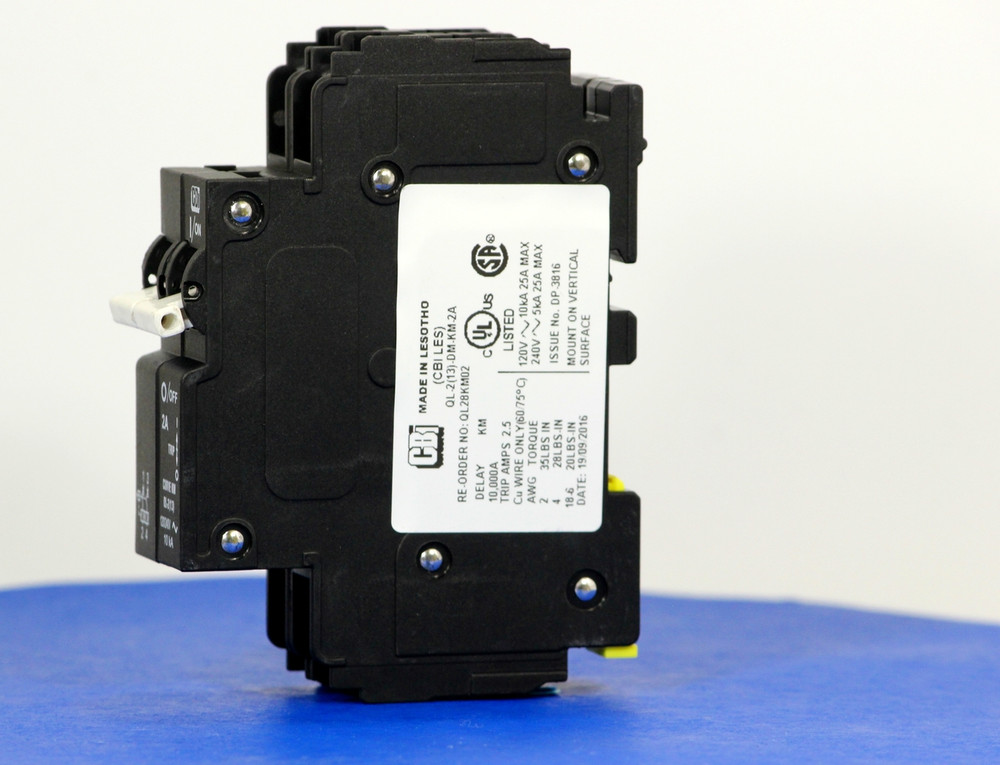QL28KM02 (2 Pole, 2A, 120/240VAC; 240VAC, UL Listed (UL 489))