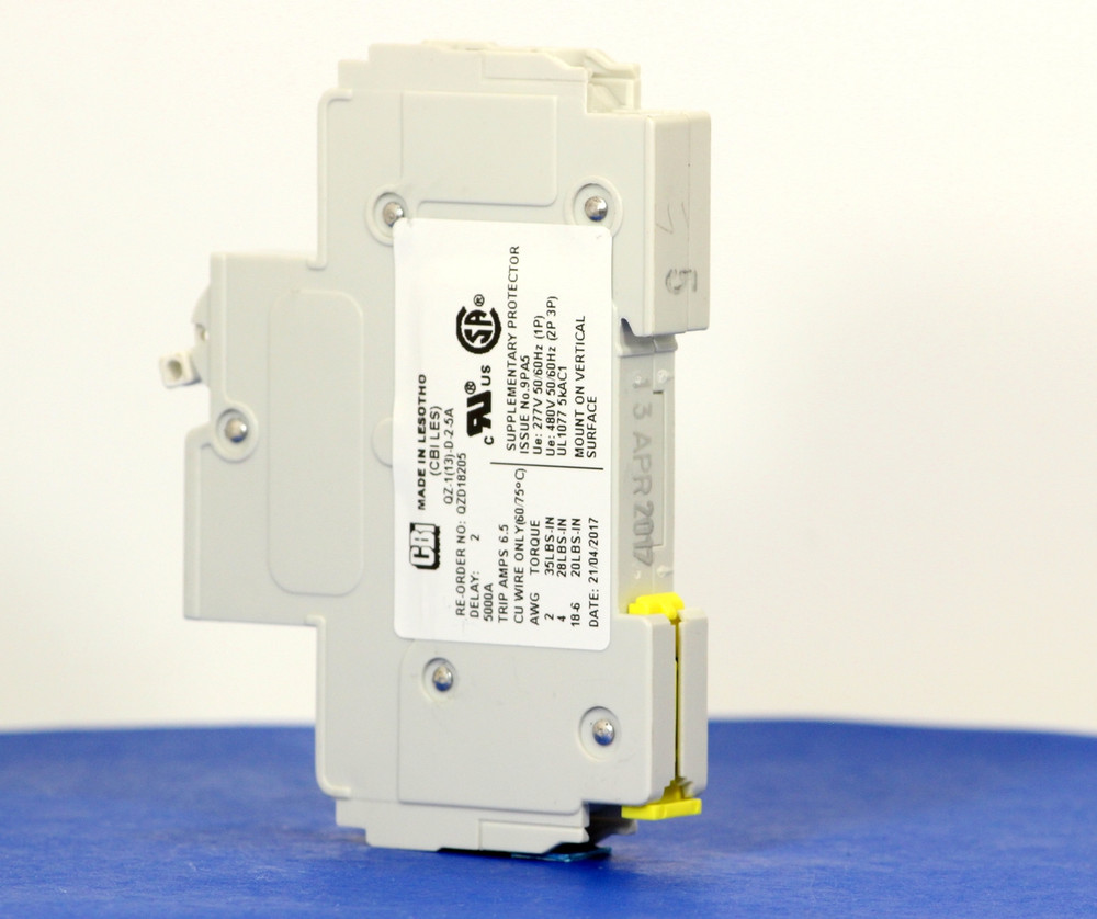 QZD18205 (1 Pole, 5A, 277VAC, UL Recognized (UL 1077))