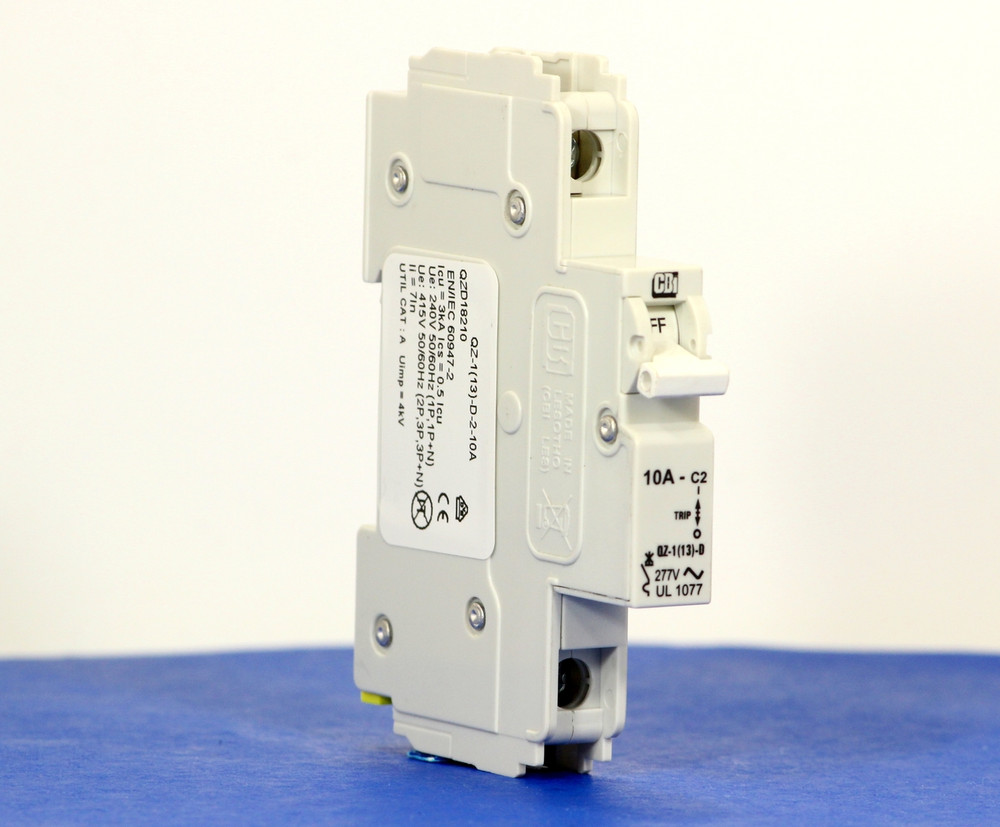 QZD18210 (1 Pole, 10A, 277VAC, UL Recognized (UL 1077))