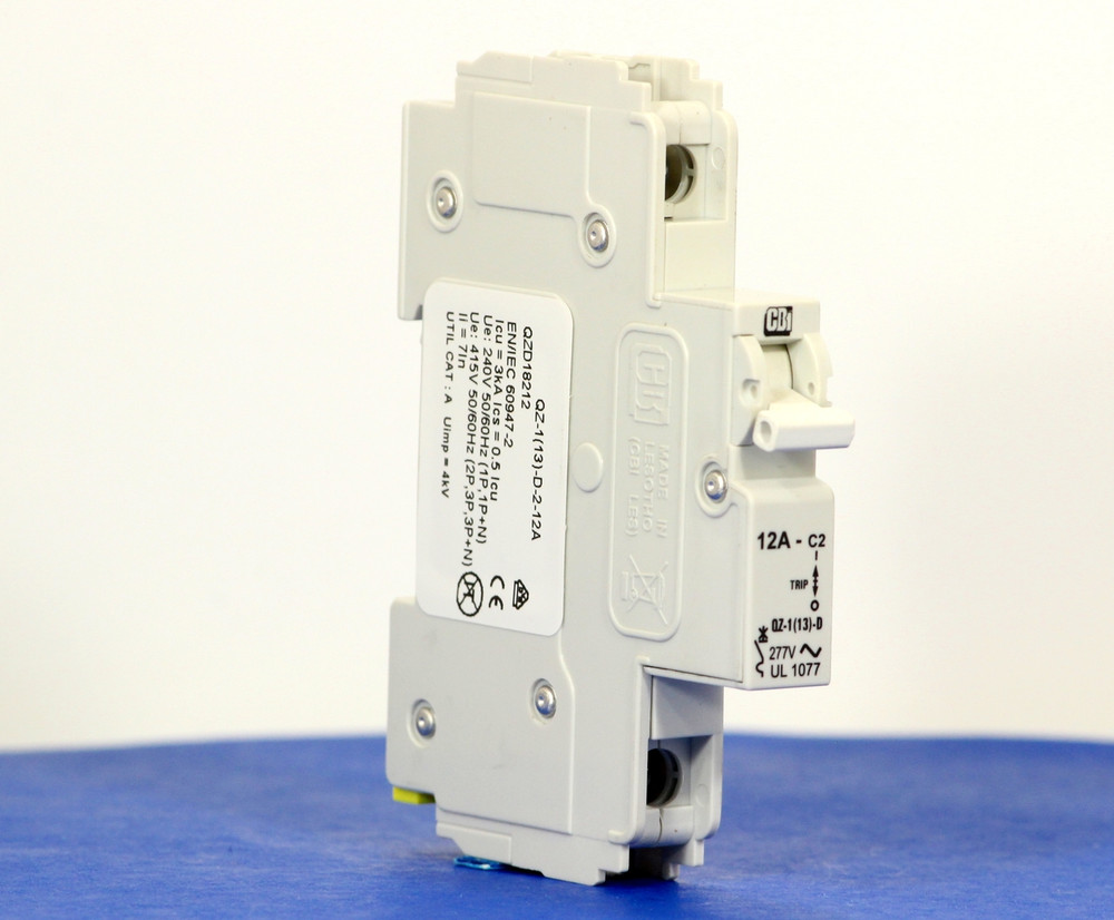 QZD18212 (1 Pole, 12A, 277VAC, UL Recognized (UL 1077))