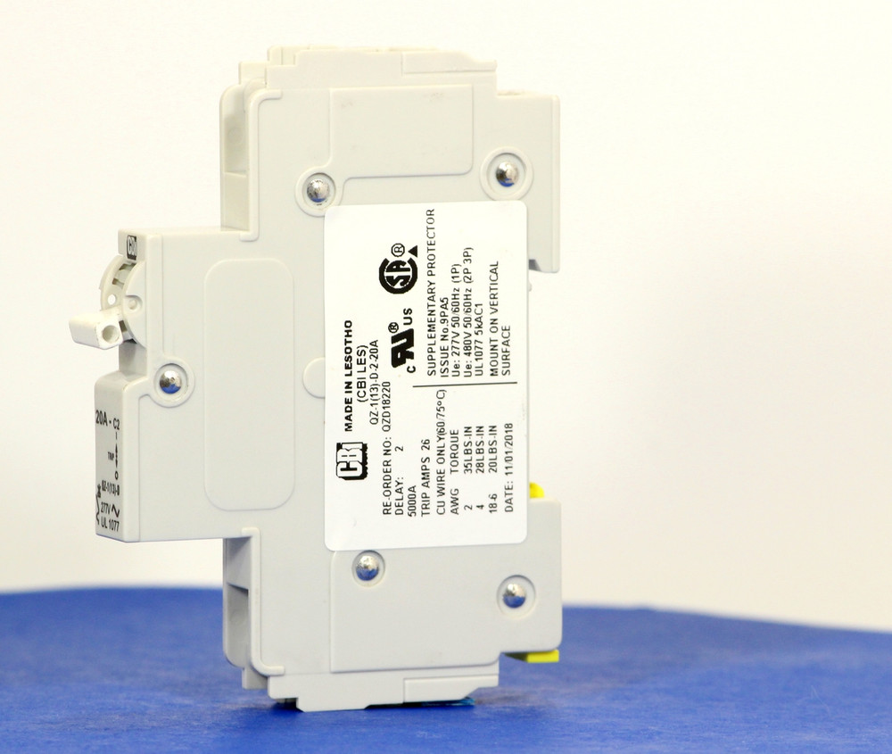 QZD18220 (1 Pole, 20A, 277VAC, UL Recognized (UL 1077))