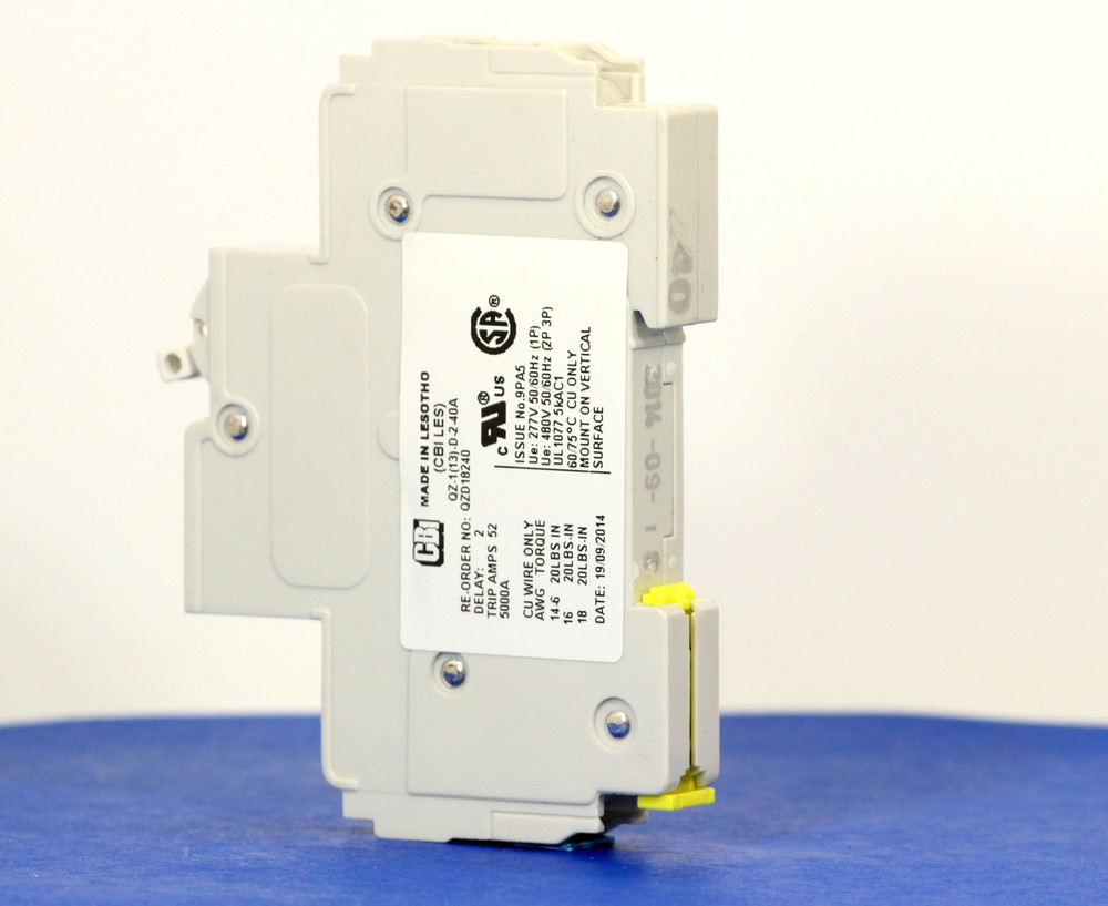 QZD18240 (1 Pole, 40A, 277VAC, UL Recognized (UL 1077))