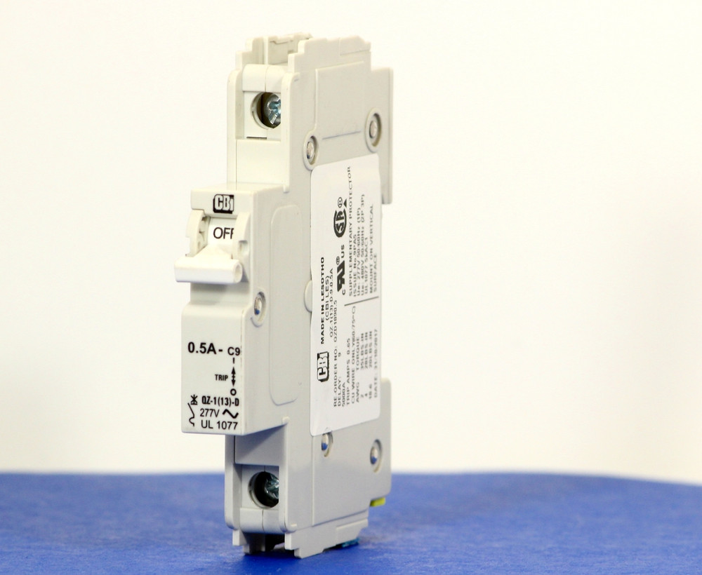 QZD1890.5 (1 Pole, 0.5A, 277VAC, UL Recognized (UL 1077))