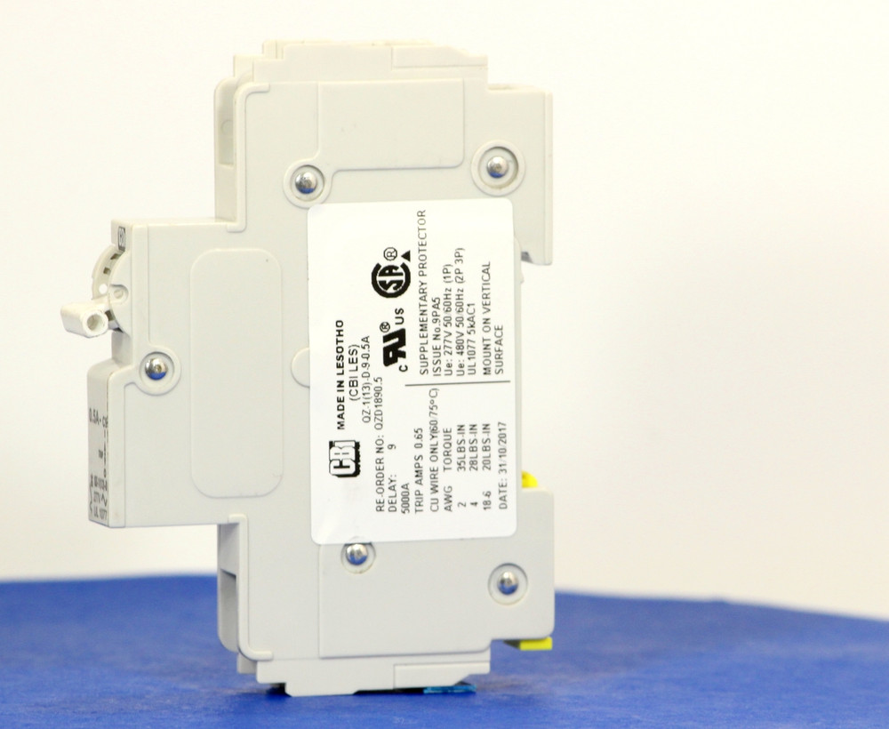 QZD1890.5 (1 Pole, 0.5A, 277VAC, UL Recognized (UL 1077))