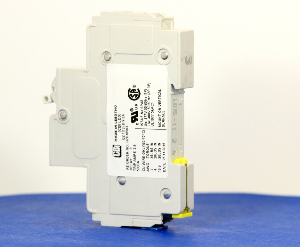 QZD18903 (1 Pole, 3A, 277VAC, UL Recognized (UL 1077))