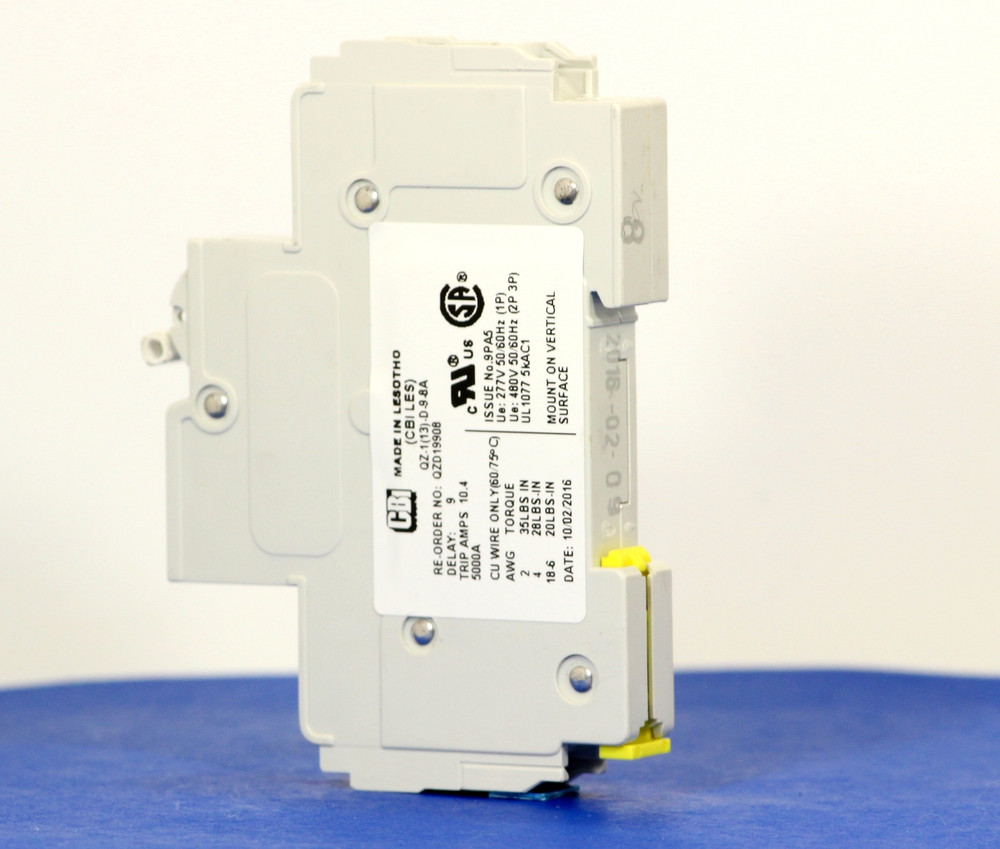 QZD19908 (1 Pole, 8A, 277VAC, UL Recognized (UL 1077))