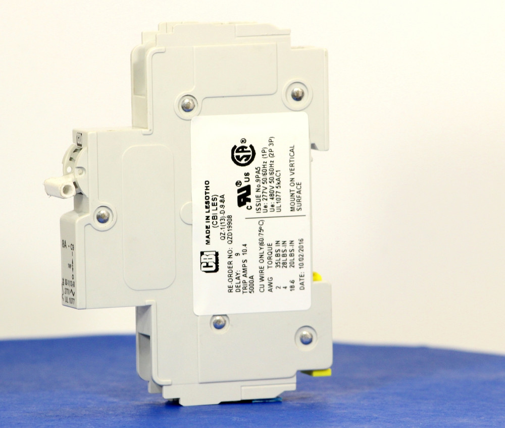 QZD19908 (1 Pole, 8A, 277VAC, UL Recognized (UL 1077))