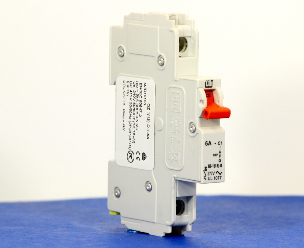 QZD18106 (1 Pole, 6A, 277VAC, UL Recognized (UL 1077))