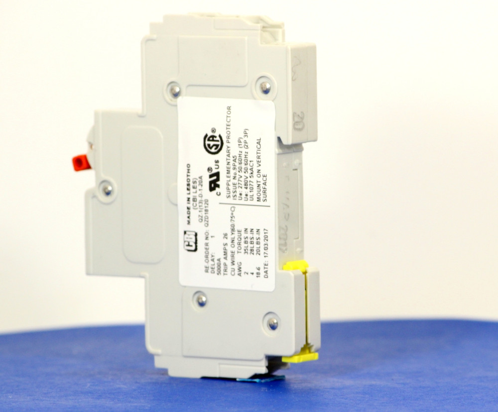 QZD18120 (1 Pole, 20A, 277VAC, UL Recognized (UL 1077))