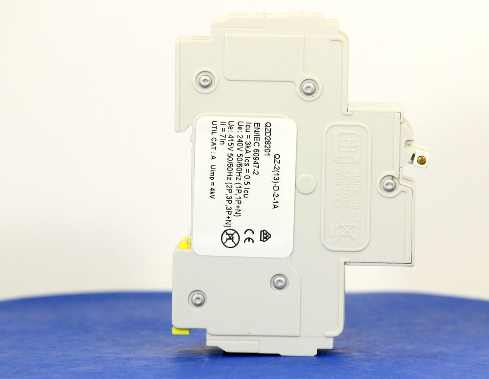 QZD28201 (2 Pole, 1A, 277/480VAC, UL Recognized (UL 1077))