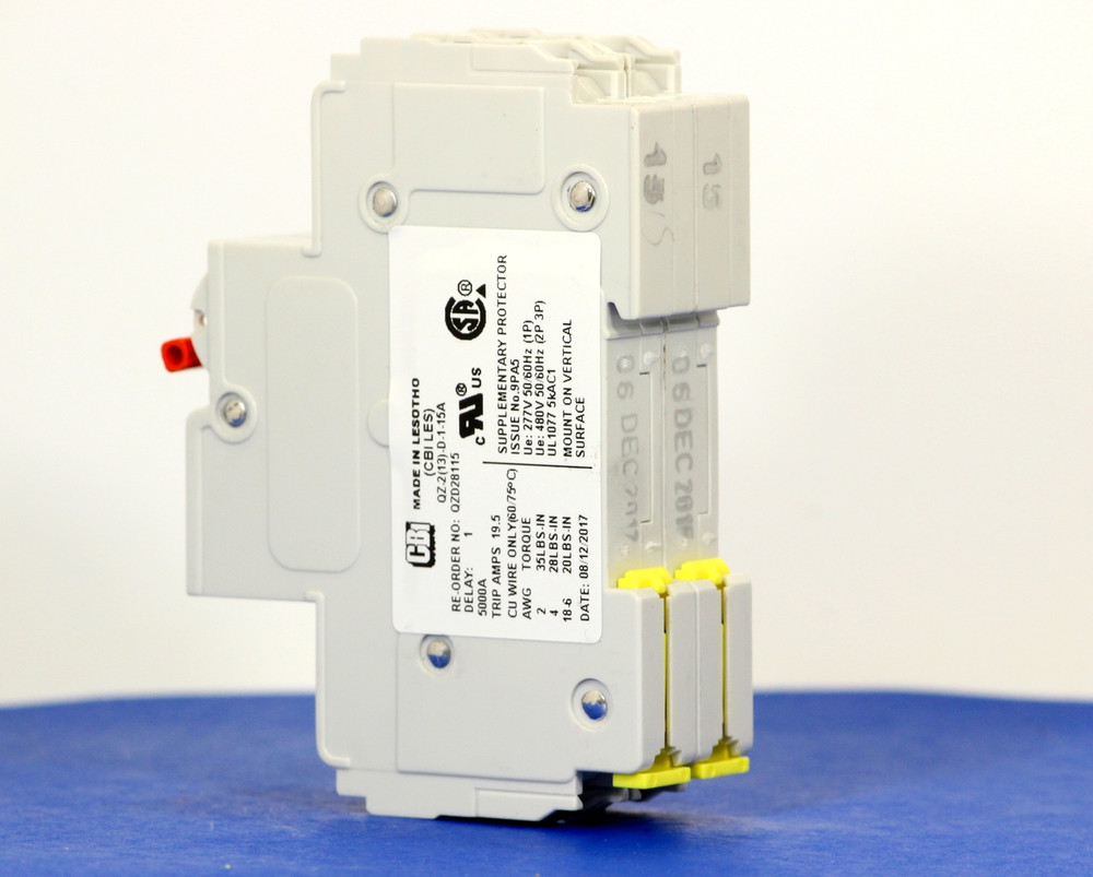 QZD28115 (2 Pole, 15A, 277/480VAC, UL Recognized (UL 1077))