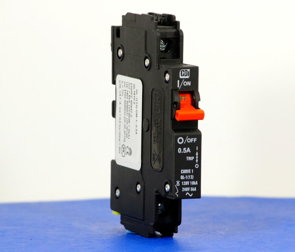 QL1810.5 (1 Pole, 0.5A, 120VAC; 240VAC, UL Listed (UL 489))