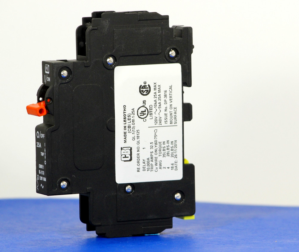 QL18125 (1 Pole, 25A, 120VAC; 240VAC, UL Listed (UL 489))