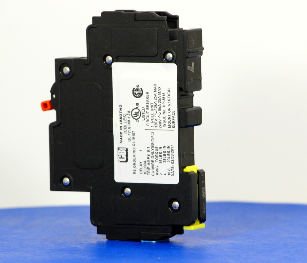 QL19107 (1 Pole, 7A, 120VAC; 240VAC, UL Listed (UL 489))