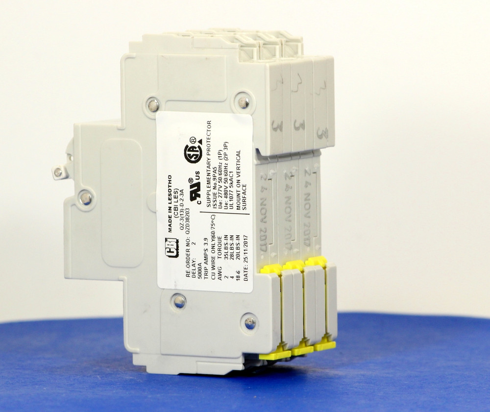 QZD38203 (3 Pole, 3A, 277/480VAC, UL Recognized (UL 1077))