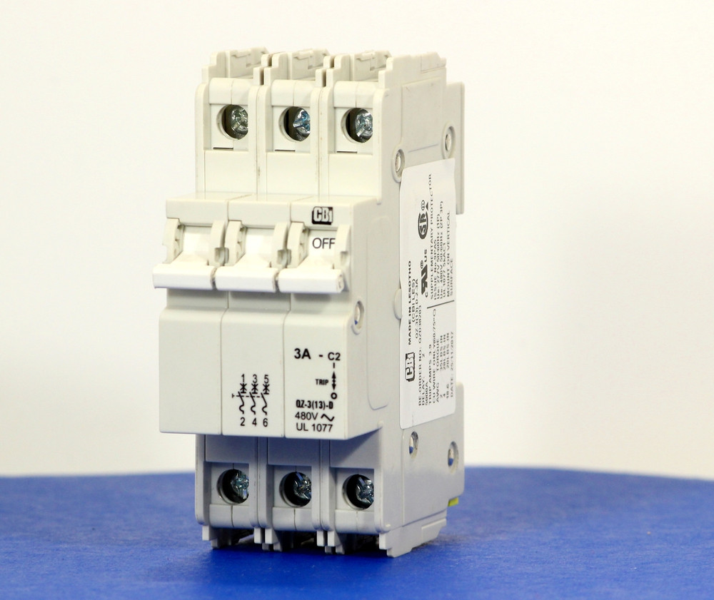QZD38203 (3 Pole, 3A, 277/480VAC, UL Recognized (UL 1077))