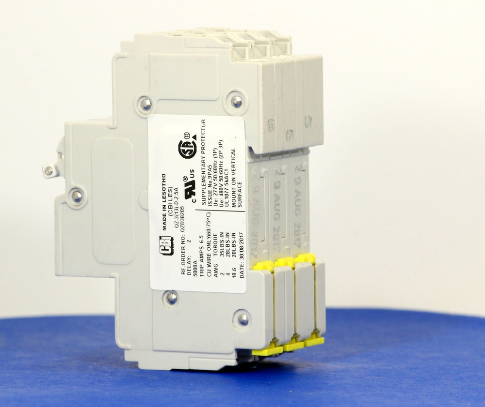 QZD38205 (3 Pole, 5A, 277/480VAC, UL Recognized (UL 1077))