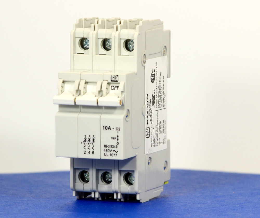 QZD38210 (3 Pole, 10A, 277/480VAC, UL Recognized (UL 1077))