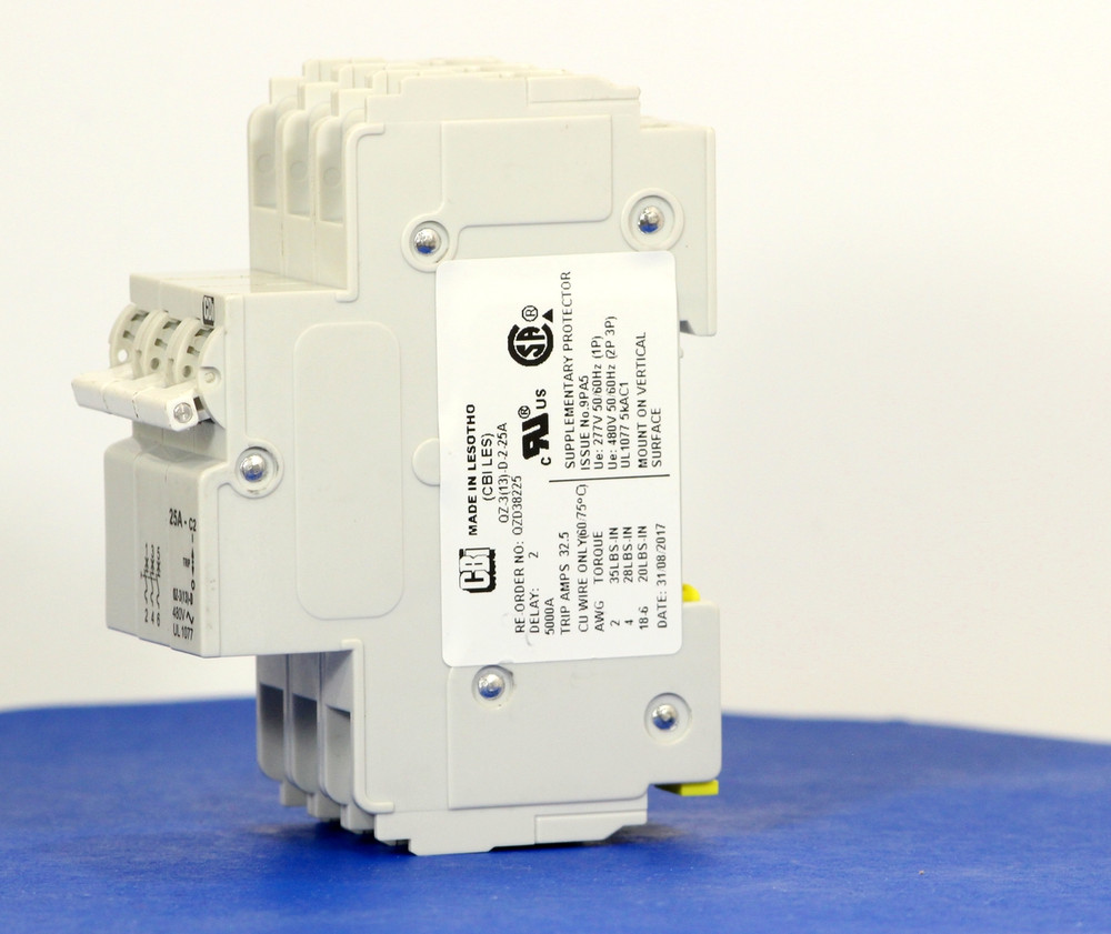 QZD38225 (3 Pole, 25A, 277/480VAC, UL Recognized (UL 1077))