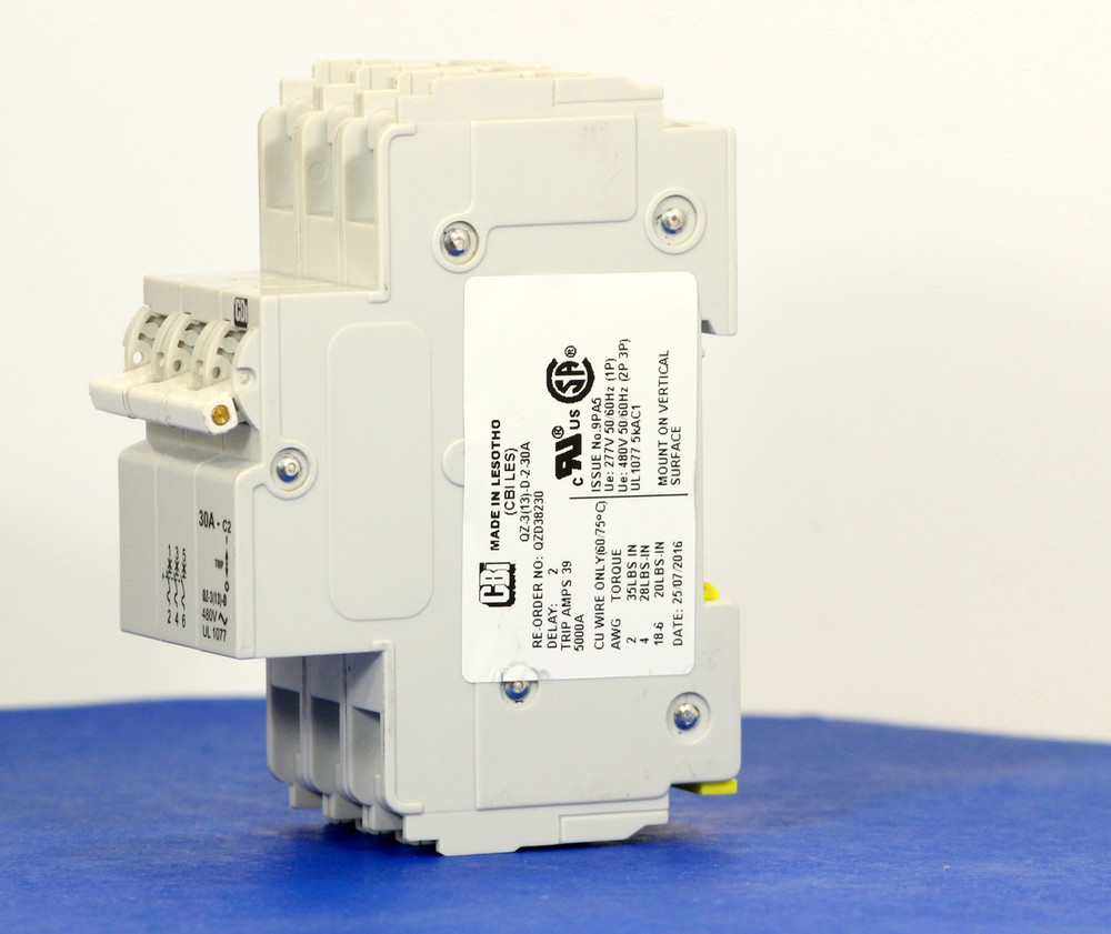 QZD38230 (3 Pole, 30A, 277/480VAC, UL Recognized (UL 1077))