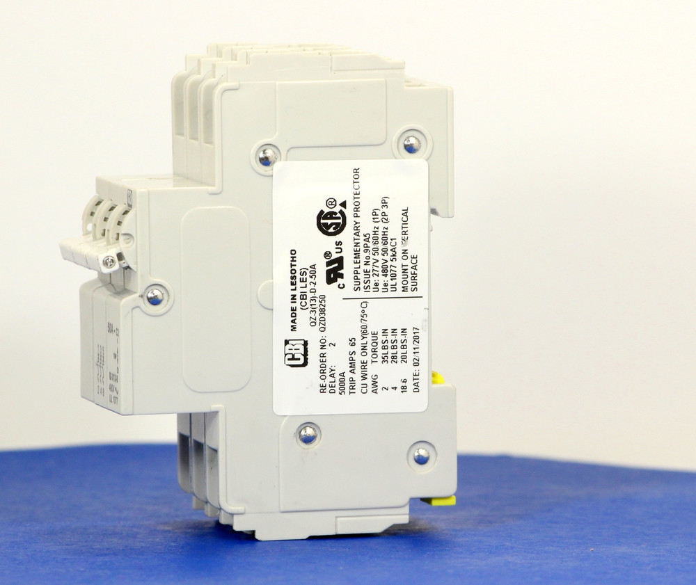 QZD38250 (3 Pole, 50A, 277/480VAC, UL Recognized (UL 1077))