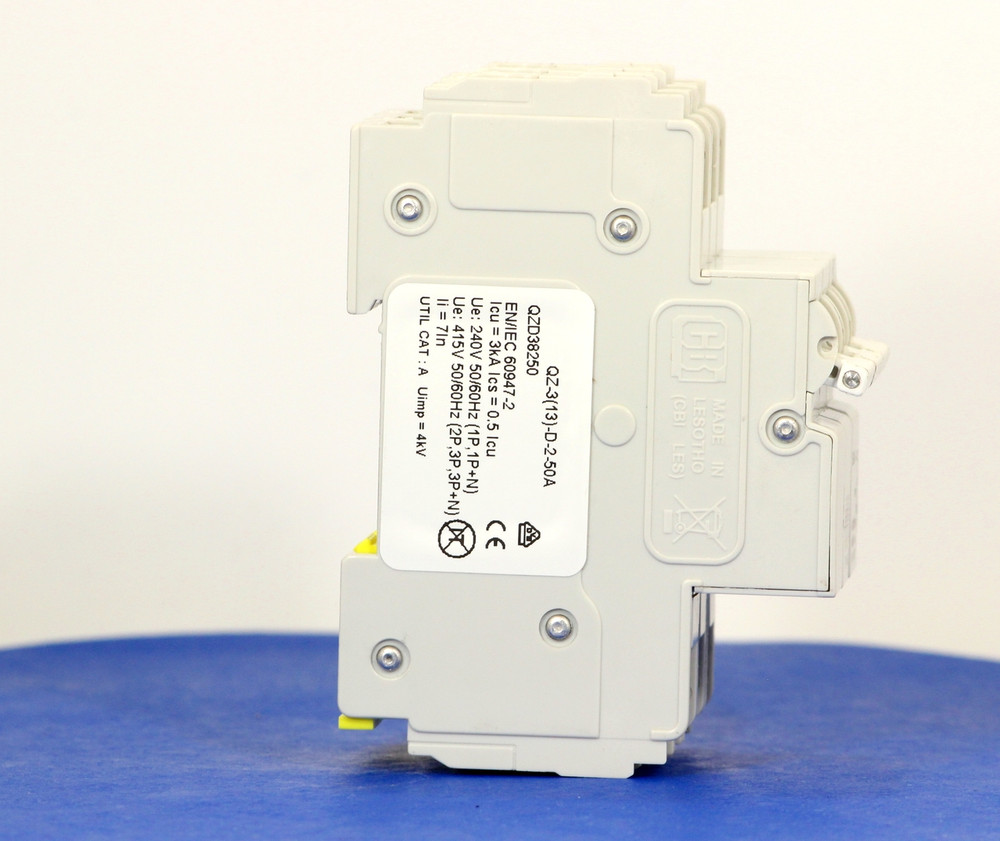 QZD38250 (3 Pole, 50A, 277/480VAC, UL Recognized (UL 1077))