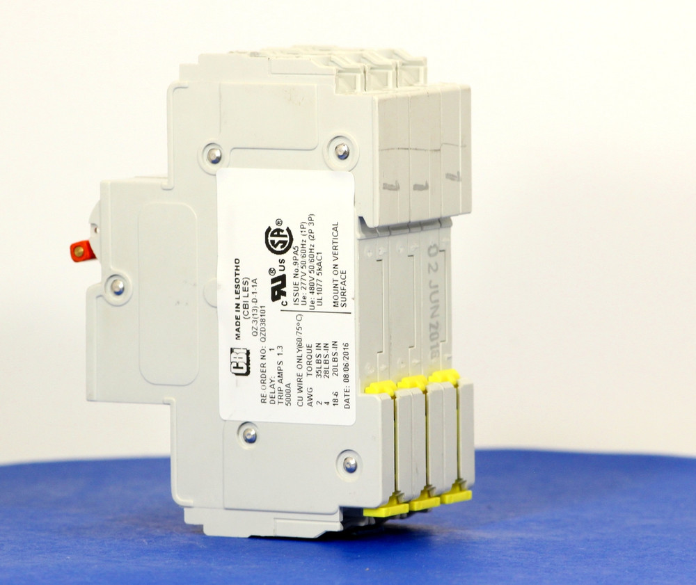 QZD38101 (3 Pole, 1A, 277/480VAC, UL Recognized (UL 1077))