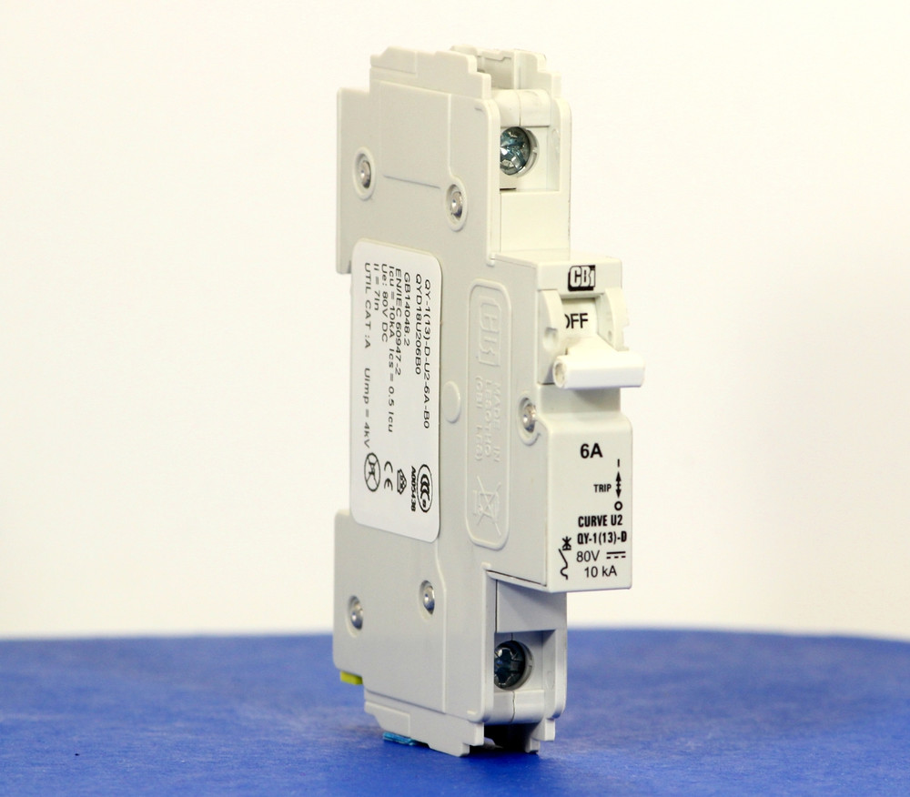 QYD18U206B0 (1 Pole, 6A, 80VDC, UL Listed (UL 489))