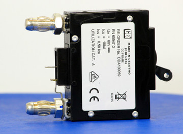 DDA130059 (1 Pole, 40A, 80VDC, Plug-In Terminals, Series Mid-Trip w/alarm, UL Listed (UL 489))