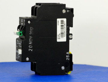 QF17A25 (1 Pole + Neutral, 25A, 240VAC, UL 1053, GFI/ Earth Leakage)