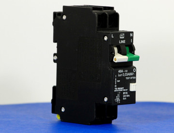 QF17A40 (1 Pole + Neutral, 40A, 240VAC, UL 1053, GFI/ Earth Leakage)